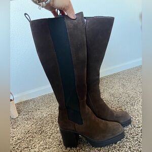 Steve Madden Dark Brown Over the Knee Boots